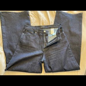 Banana Republic premium denim high-rise wide leg jeans